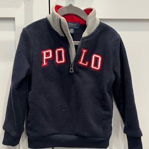3T Navy Polo Fleece